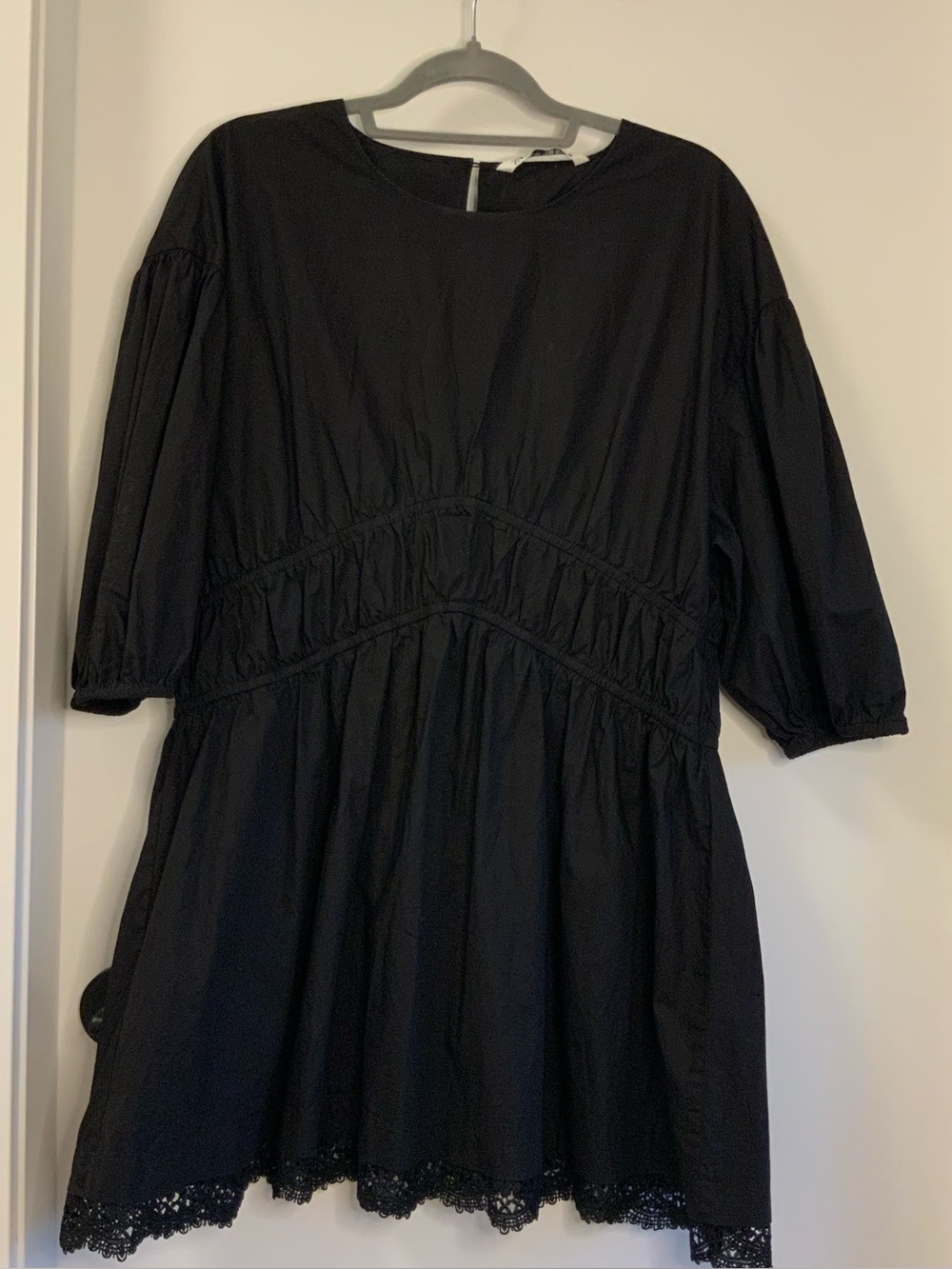 Zara Black Dress with Branded Neck Label